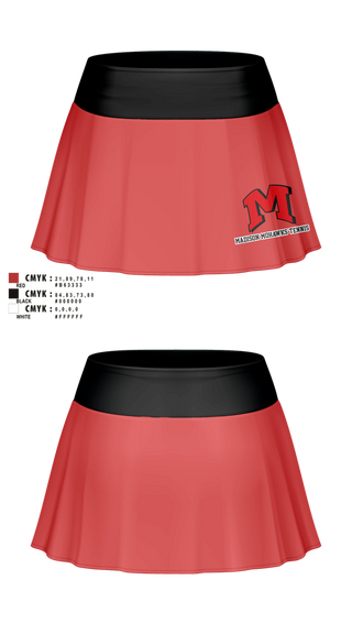 Skort, Madison Panthers Tennis, Tennis, Teamtime, Team time, sublimation, custom sports apparel, team uniforms, spirit wear, spiritwear, sports uniforms, custom shirts, team store, custom team store, fundraiser sports, apparel fundraiser