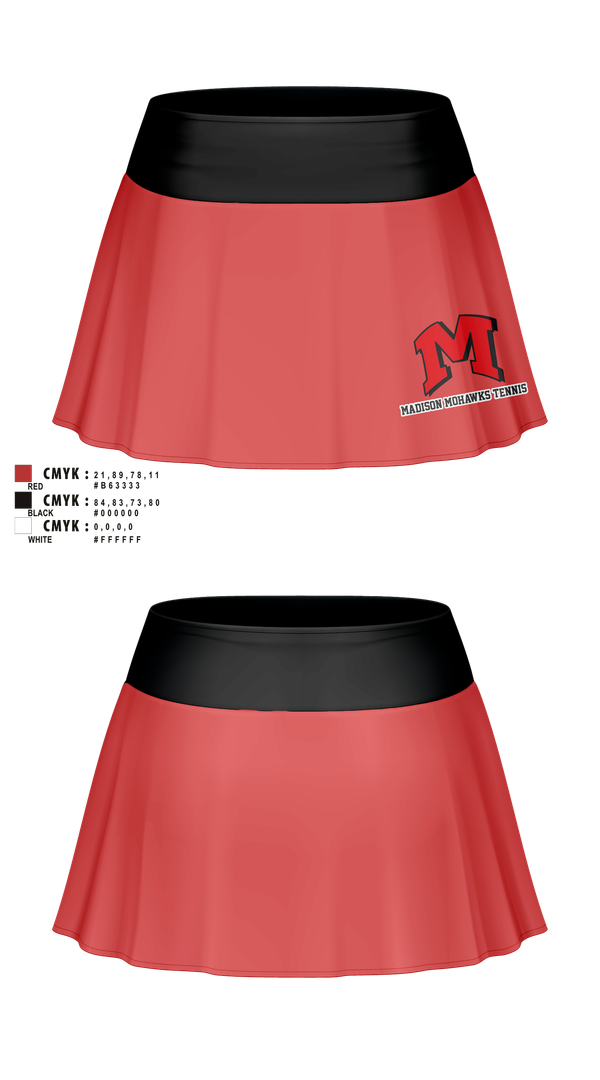 Skort, Madison Panthers Tennis, Tennis, Teamtime, Team time, sublimation, custom sports apparel, team uniforms, spirit wear, spiritwear, sports uniforms, custom shirts, team store, custom team store, fundraiser sports, apparel fundraiser