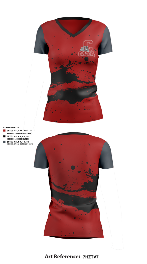 Womens Short Sleeve Vneck Shirt, CAYA, , Teamtime, Team time, sublimation, custom sports apparel, team uniforms, spirit wear, spiritwear, sports uniforms, custom shirts, team store, custom team store, fundraiser sports, apparel fundraiser
