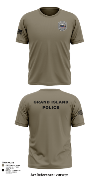 Short Sleeve Performance Shirt, Grand Island Police Department, Police, Teamtime, Team time, sublimation, custom sports apparel, team uniforms, spirit wear, spiritwear, sports uniforms, custom shirts, team store, custom team store, fundraiser sports, apparel fundraiser