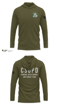 Criminal Intelligence and Threat Team Long Sleeve Performance Shirt with hood - 10
