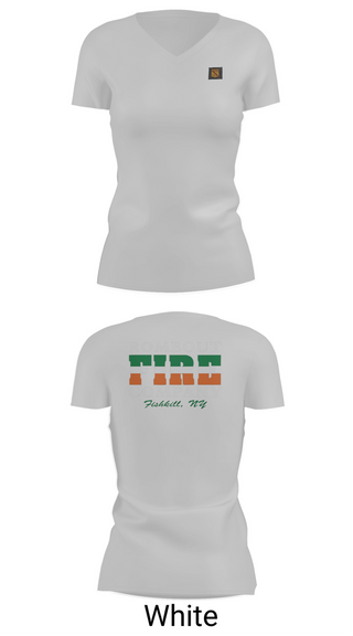Womens Short Sleeve Vneck Shirt, Rombout Fire Company, Fire Department, Teamtime, Team time, sublimation, custom sports apparel, team uniforms, spirit wear, spiritwear, sports uniforms, custom shirts, team store, custom team store, fundraiser sports, apparel fundraiser