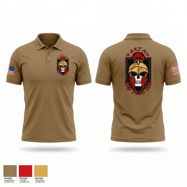 Short Sleeve Performance Polo, Spartans, Army, Teamtime, Team time, sublimation, custom sports apparel, team uniforms, spirit wear, spiritwear, sports uniforms, custom shirts, team store, custom team store, fundraiser sports, apparel fundraiser
