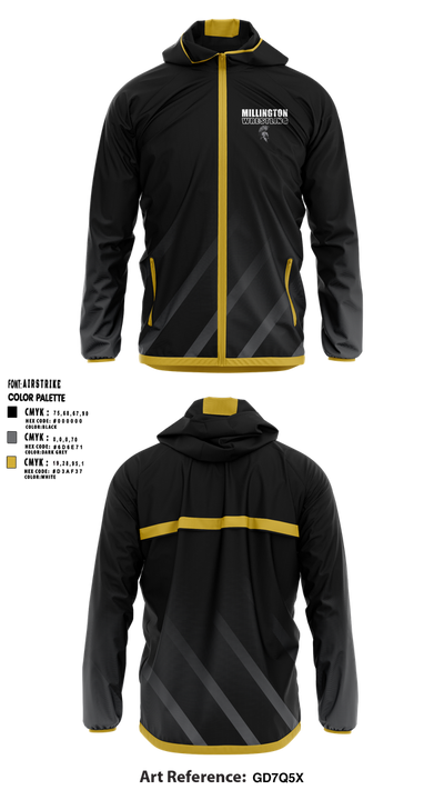 Millington Trojans 8159224 Windbreaker - 1