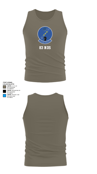 Tank Top, 83 NOS, Air Force, Teamtime, Team time, sublimation, custom sports apparel, team uniforms, spirit wear, spiritwear, sports uniforms, custom shirts, team store, custom team store, fundraiser sports, apparel fundraiser