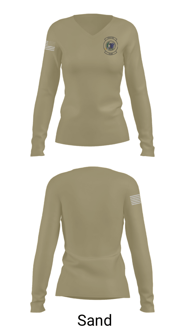 Women's Long Sleeve Vneck Shirt, 16th amu, Air Force, Teamtime, Team time, sublimation, custom sports apparel, team uniforms, spirit wear, spiritwear, sports uniforms, custom shirts, team store, custom team store, fundraiser sports, apparel fundraiser