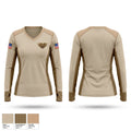 CAP Women's Long Sleeve V-neck Shirt - 1