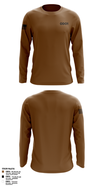 ODO1 96480640 Long Sleeve Performance Shirt 1