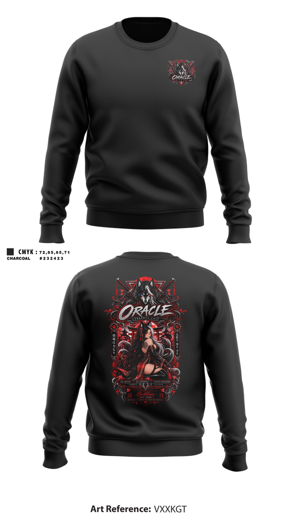 Crew Neck Sweatshirt, C.s.nine tails, E-Sports, Teamtime, Team time, sublimation, custom sports apparel, team uniforms, spirit wear, spiritwear, sports uniforms, custom shirts, team store, custom team store, fundraiser sports, apparel fundraiser