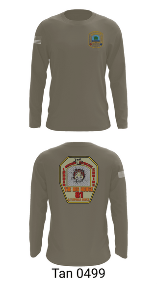 Long Sleeve Performance Shirt, Midway Fire Station 81, EMS/EMT, Teamtime, Team time, sublimation, custom sports apparel, team uniforms, spirit wear, spiritwear, sports uniforms, custom shirts, team store, custom team store, fundraiser sports, apparel fundraiser
