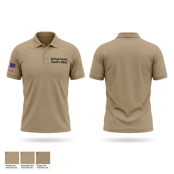 Short Sleeve Performance Polo, Sullivan County Sheriffs Office, Police, Teamtime, Team time, sublimation, custom sports apparel, team uniforms, spirit wear, spiritwear, sports uniforms, custom shirts, team store, custom team store, fundraiser sports, apparel fundraiser