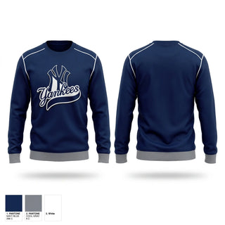 Crew Neck Sweatshirt, Yankees, Baseball, Teamtime, Team time, sublimation, custom sports apparel, team uniforms, spirit wear, spiritwear, sports uniforms, custom shirts, team store, custom team store, fundraiser sports, apparel fundraiser