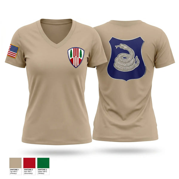 Womens Short Sleeve Vneck Shirt, 1569th MTC, National Guard, Teamtime, Team time, sublimation, custom sports apparel, team uniforms, spirit wear, spiritwear, sports uniforms, custom shirts, team store, custom team store, fundraiser sports, apparel fundraiser
