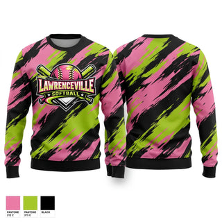 Crew Neck Sweatshirt, Lawrenceville, Softball, Teamtime, Team time, sublimation, custom sports apparel, team uniforms, spirit wear, spiritwear, sports uniforms, custom shirts, team store, custom team store, fundraiser sports, apparel fundraiser