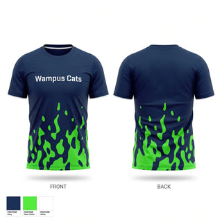 Short Sleeve Performance Shirt, Wampus Cats, Baseball, Teamtime, Team time, sublimation, custom sports apparel, team uniforms, spirit wear, spiritwear, sports uniforms, custom shirts, team store, custom team store, fundraiser sports, apparel fundraiser