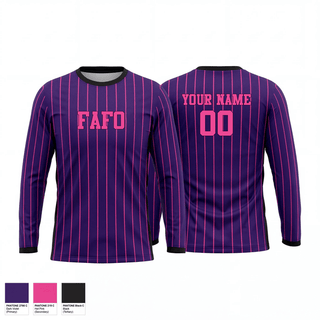 Long Sleeve Performance Shirt, F.A.F.O, Baseball, Teamtime, Team time, sublimation, custom sports apparel, team uniforms, spirit wear, spiritwear, sports uniforms, custom shirts, team store, custom team store, fundraiser sports, apparel fundraiser