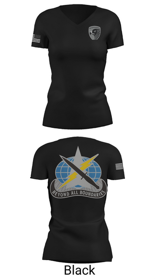 Womens Short Sleeve Vneck Shirt, 743rd MI BN, , Teamtime, Team time, sublimation, custom sports apparel, team uniforms, spirit wear, spiritwear, sports uniforms, custom shirts, team store, custom team store, fundraiser sports, apparel fundraiser