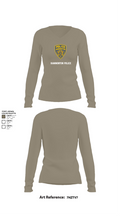 Hammonton Police 88438109 Women's Long Sleeve V-neck Shirt - 59