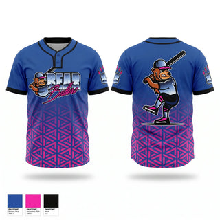 Two Button Softball Jersey, Bear Ballerz, Softball, Teamtime, Team time, sublimation, custom sports apparel, team uniforms, spirit wear, spiritwear, sports uniforms, custom shirts, team store, custom team store, fundraiser sports, apparel fundraiser