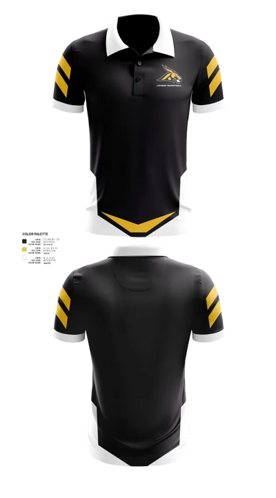 Lathrop R-II Middle School Basketball 19541339 Short Sleeve Performance Polo - 21