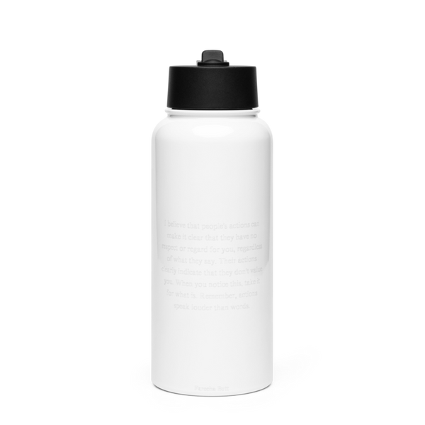 Lufkin Helitack 34871010 Stainless Steel Water Bottle with a Straw Lid