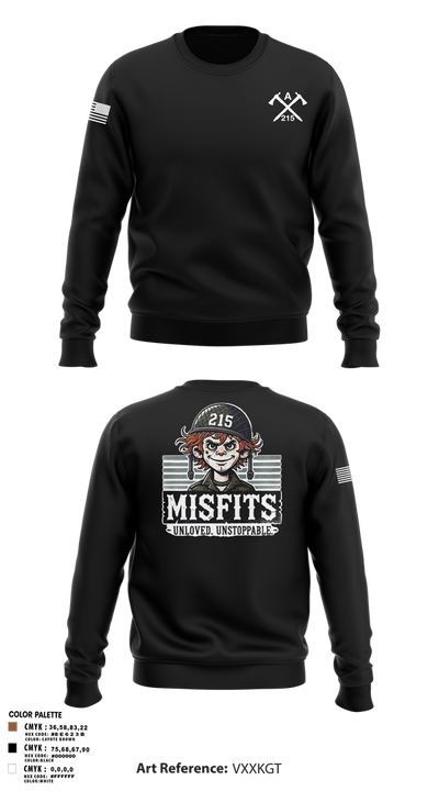 CAT 215 64417206 Crew Neck Sweatshirt - 6