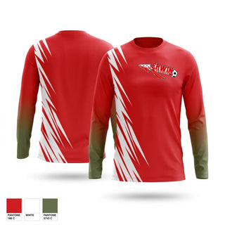 Long Sleeve Performance Shirt, Erwin Warriors, Men's Soccer, Teamtime, Team time, sublimation, custom sports apparel, team uniforms, spirit wear, spiritwear, sports uniforms, custom shirts, team store, custom team store, fundraiser sports, apparel fundraiser