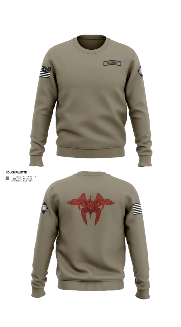 Crew Neck Sweatshirt, Blackfoot 2nd platoon, , Teamtime, Team time, sublimation, custom sports apparel, team uniforms, spirit wear, spiritwear, sports uniforms, custom shirts, team store, custom team store, fundraiser sports, apparel fundraiser