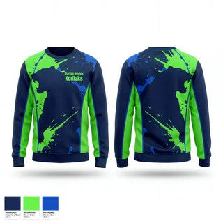 Crew Neck Sweatshirt, Sterling Heights Kodiaks, , Teamtime, Team time, sublimation, custom sports apparel, team uniforms, spirit wear, spiritwear, sports uniforms, custom shirts, team store, custom team store, fundraiser sports, apparel fundraiser