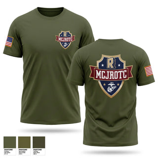 Old School Cotton Feel Shirt, Rockwall MCJROTC, Marines, Teamtime, Team time, sublimation, custom sports apparel, team uniforms, spirit wear, spiritwear, sports uniforms, custom shirts, team store, custom team store, fundraiser sports, apparel fundraiser