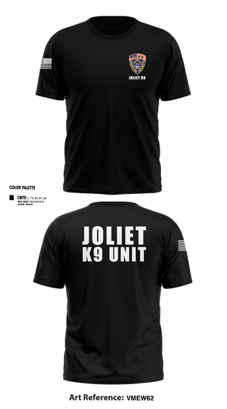 Short Sleeve Performance Shirt, Joliet Police K-9 Unit, Police, Teamtime, Team time, sublimation, custom sports apparel, team uniforms, spirit wear, spiritwear, sports uniforms, custom shirts, team store, custom team store, fundraiser sports, apparel fundraiser