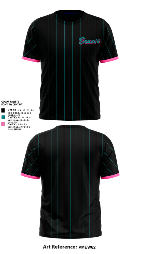 Short Sleeve Performance Shirt, Salina Braves, Softball, Teamtime, Team time, sublimation, custom sports apparel, team uniforms, spirit wear, spiritwear, sports uniforms, custom shirts, team store, custom team store, fundraiser sports, apparel fundraiser
