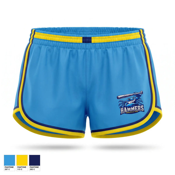 Womens Shorts, Annapolis Area Hammers, Baseball, Teamtime, Team time, sublimation, custom sports apparel, team uniforms, spirit wear, spiritwear, sports uniforms, custom shirts, team store, custom team store, fundraiser sports, apparel fundraiser