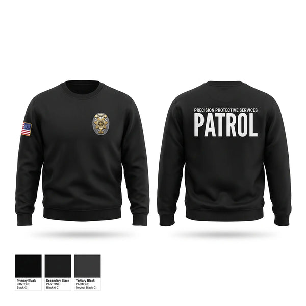 Crew Neck Sweatshirt, PATROL, Police, Teamtime, Team time, sublimation, custom sports apparel, team uniforms, spirit wear, spiritwear, sports uniforms, custom shirts, team store, custom team store, fundraiser sports, apparel fundraiser