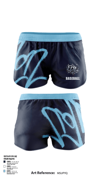 Womens Shorts, Fort Dodge Legends, Baseball, Teamtime, Team time, sublimation, custom sports apparel, team uniforms, spirit wear, spiritwear, sports uniforms, custom shirts, team store, custom team store, fundraiser sports, apparel fundraiser