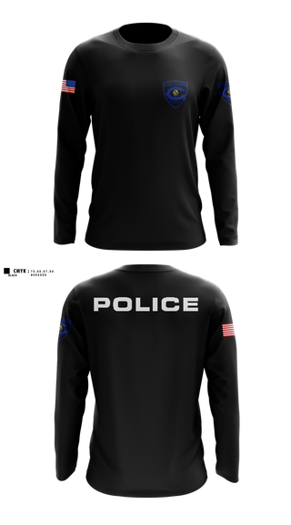 Long Sleeve Performance Shirt, Colcord Police Dept, , Teamtime, Team time, sublimation, custom sports apparel, team uniforms, spirit wear, spiritwear, sports uniforms, custom shirts, team store, custom team store, fundraiser sports, apparel fundraiser