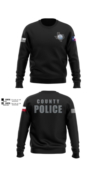 Crew Neck Sweatshirt, Nueces County Constable PCT4, , Teamtime, Team time, sublimation, custom sports apparel, team uniforms, spirit wear, spiritwear, sports uniforms, custom shirts, team store, custom team store, fundraiser sports, apparel fundraiser