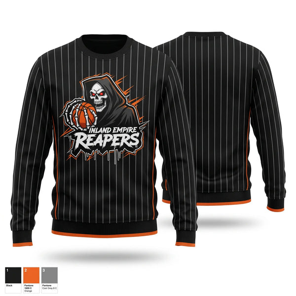 Crew Neck Sweatshirt, IE Reapers, Men's Basketball, Teamtime, Team time, sublimation, custom sports apparel, team uniforms, spirit wear, spiritwear, sports uniforms, custom shirts, team store, custom team store, fundraiser sports, apparel fundraiser