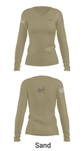 1MED 1280664 Women's Long Sleeve V-neck Shirt - 97