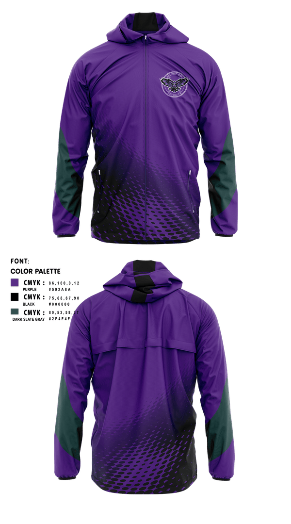 Windbreaker, Wake County Crows, Softball, Teamtime, Team time, sublimation, custom sports apparel, team uniforms, spirit wear, spiritwear, sports uniforms, custom shirts, team store, custom team store, fundraiser sports, apparel fundraiser