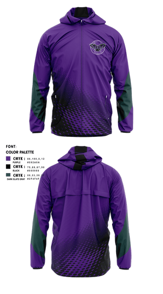 Windbreaker, Wake County Crows, Softball, Teamtime, Team time, sublimation, custom sports apparel, team uniforms, spirit wear, spiritwear, sports uniforms, custom shirts, team store, custom team store, fundraiser sports, apparel fundraiser