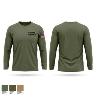 Long Sleeve Performance Shirt, Baytown Police K-9, Police, Teamtime, Team time, sublimation, custom sports apparel, team uniforms, spirit wear, spiritwear, sports uniforms, custom shirts, team store, custom team store, fundraiser sports, apparel fundraiser