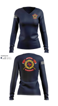 Old Ocean Fire Department 97753494 Women's Long Sleeve V-neck Shirt - 22