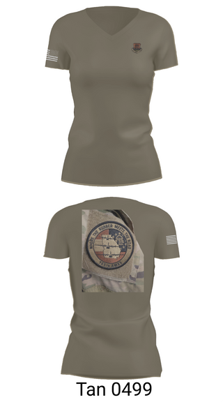 Womens Short Sleeve Vneck Shirt, 165th AMXS, Air Force, Teamtime, Team time, sublimation, custom sports apparel, team uniforms, spirit wear, spiritwear, sports uniforms, custom shirts, team store, custom team store, fundraiser sports, apparel fundraiser