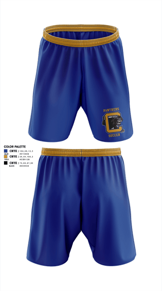 Mens Soccer Shorts, Panthers, Men's Soccer, Teamtime, Team time, sublimation, custom sports apparel, team uniforms, spirit wear, spiritwear, sports uniforms, custom shirts, team store, custom team store, fundraiser sports, apparel fundraiser