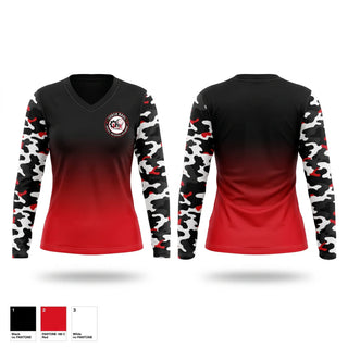 Womens Long Sleeve Vneck Shirt, CoachRaulOlivas.com, Baseball, Teamtime, Team time, sublimation, custom sports apparel, team uniforms, spirit wear, spiritwear, sports uniforms, custom shirts, team store, custom team store, fundraiser sports, apparel fundraiser