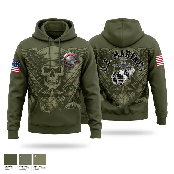 Hoodie, Utilities, Marines, Teamtime, Team time, sublimation, custom sports apparel, team uniforms, spirit wear, spiritwear, sports uniforms, custom shirts, team store, custom team store, fundraiser sports, apparel fundraiser