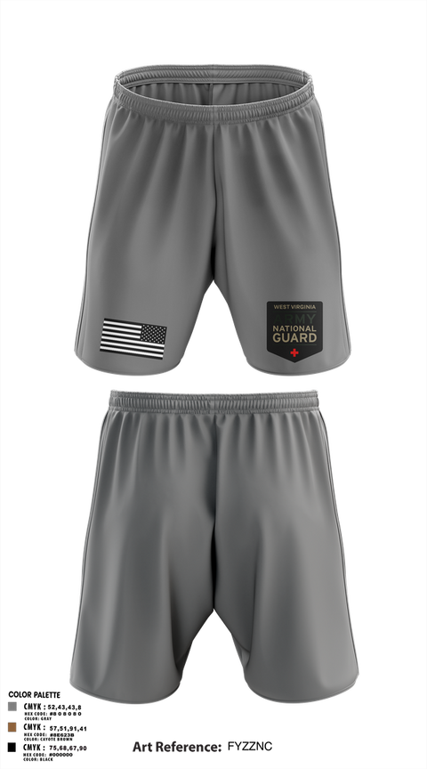 Athletic Shorts With Pockets, WV ARNG Med Det, , Teamtime, Team time, sublimation, custom sports apparel, team uniforms, spirit wear, spiritwear, sports uniforms, custom shirts, team store, custom team store, fundraiser sports, apparel fundraiser
