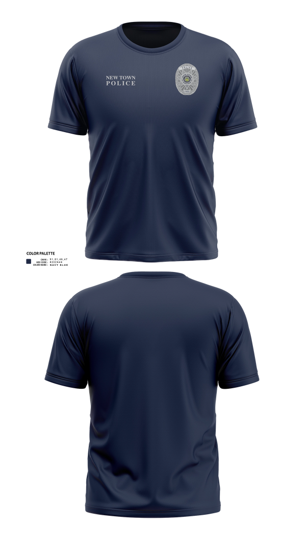 New Town Police Department Short Sleeve Performance Shirt - 22