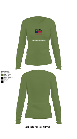 Womens Long Sleeve Vneck Shirt, Sikeston Special operations, , Teamtime, Team time, sublimation, custom sports apparel, team uniforms, spirit wear, spiritwear, sports uniforms, custom shirts, team store, custom team store, fundraiser sports, apparel fundraiser